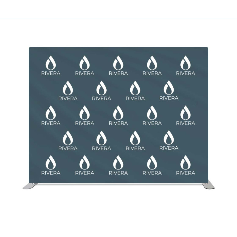 10' x 8' Step and Repeat Straight Pillow Case Backdrop Double Sided Package