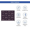 10' x 8' Step and Repeat Straight Pillow Case Backdrop Double Sided Package