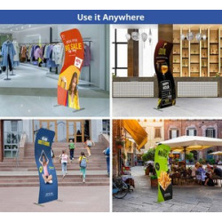 Fabric Display Stand S Shape (Graphic only)
