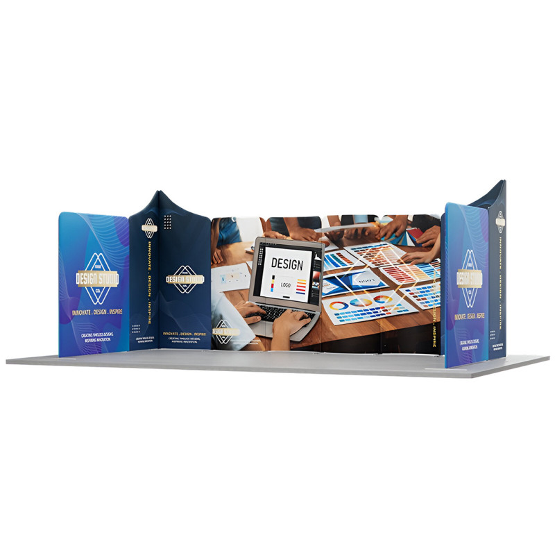 20' Magnetic Modular Fabric Displays U Shape (Double Sided)