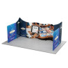 20' Magnetic Modular Fabric Displays U Shape (Double Sided)