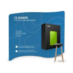 S Shape Pillow Case Backdrop Package (10.25' x 7.33ft)
