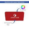 Fitted Table Covers - Zipper Back, Standard Polyester Fabric (8' x 2.5')