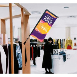 Clip Flags - Rectangle - Single Sided Graphic Package (9.06" x 20.47")