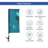 Clip Flags - Rectangle - Single Sided Graphic Package (9.06" x 20.47")