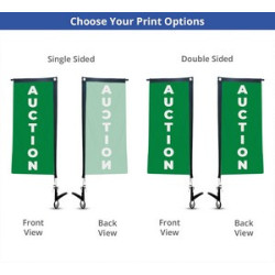 Clip Flags - Rectangle - Single Sided Graphic Package (9.06" x 20.47")