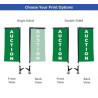 Clip Flags - Rectangle - Single Sided Graphic Package (9.06" x 20.47")