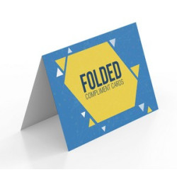 Folded Compliment Cards - 7" x 10" (Folds to 7" x 5")