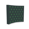 8' x 8' Step and Repeat Fabric Pop Up Curved Display Package