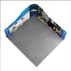 13' Magnetic Modular Fabric Displays - Dynamic Curved L Shape (Single Sided)