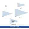 Triangle Flags Single Sided (1' x 1ft/Sqft)