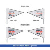 Triangle Flags Single Sided (1' x 1ft/Sqft)