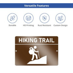 Reflective Custom Trail Markers Signs (1' x 1ft/Sqft)