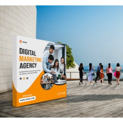 8' x 8' Fabric Pop Up Straight Display (Graphic only)