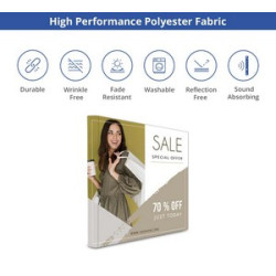 8' x 8' Fabric Pop Up Straight Display (Graphic only)