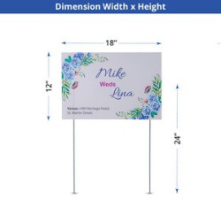 Economy Yard Signs Regular cut (Single Sided)