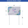 Economy Yard Signs Regular cut (Single Sided)