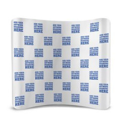 8' x 8' Step and Repeat Curved Pillow Case Backdrop Package