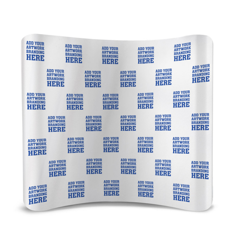 8' x 8' Step and Repeat Curved Pillow Case Backdrop Package