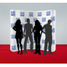 8' x 8' Step and Repeat Curved Pillow Case Backdrop Package