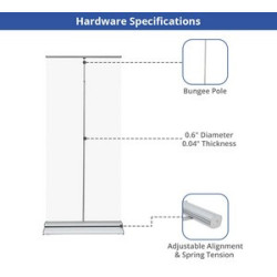 Steppy Retractable Banner Stands Package (36" x 78")