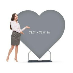 Heart Shaped Backdrop (6.5' x 6.4ft)