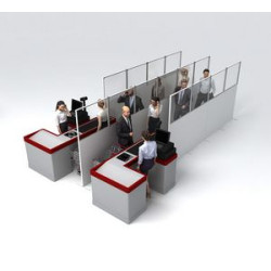 SEG Portable Straight Line Queuing Panel