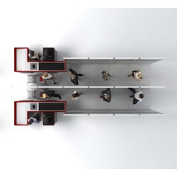 SEG Portable Straight Line Queuing Panel