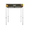 6' Aluminum Canopy Tent with Full Back Wall & Half Side Walls (Single-Sided)