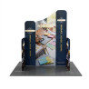 6.5' Magnetic Modular Fabric Display - Five Maglock Panels (Double Sided)