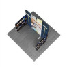 6.5' Magnetic Modular Fabric Display - Five Maglock Panels (Double Sided)