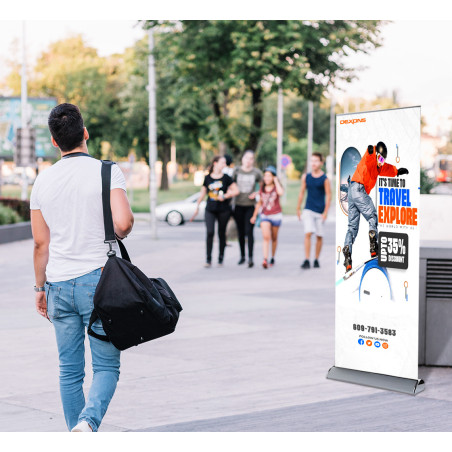 High Quality Retractable Banner Stand Package (47" x 78" )