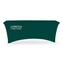 Stretch Table Cover - 4Sided with Zipper Back - Sleek Fit (4' x 2.5')