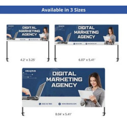 Table Top Banner - Back Wall Display Package, Single Sided (4.2' x 3.25ft)