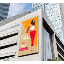 16oz. Heavy Duty Vinyl Banner with Top Pole Pocket (1' x 1ft/SQFT)