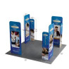 10' Magnetic Modular Fabric Displays - L Shape Four Corner Kit (Double Sided)