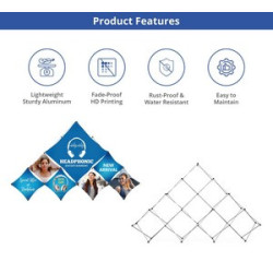 Triangular Large Micro GeoMetrix Table Top, Single Sided Package (12.60" x 12.60")