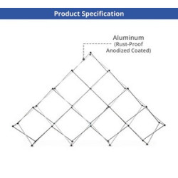 Triangular Large Micro GeoMetrix Table Top, Single Sided Package (12.60" x 12.60")