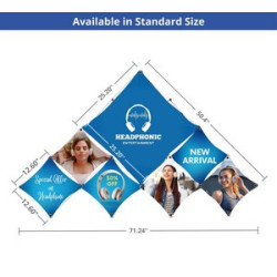 Triangular Large Micro GeoMetrix Table Top, Single Sided Package (12.60" x 12.60")