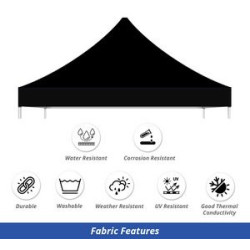 Black Canopy Tent (Topper and Frame) - (20' x 10ft)