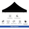 Black Canopy Tent (Topper and Frame) - (20' x 10ft)