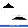 Black Canopy Tent (Topper and Frame) - (20' x 10ft)