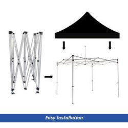 Black Canopy Tent (Topper and Frame) - (20' x 10ft)