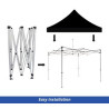 Black Canopy Tent (Topper and Frame) - (20' x 10ft)