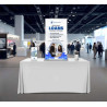 Silverstep Tabletop 24'' Retractable Banner Stand Package with SilverStep Light (24" x 63")