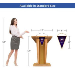 Podium Banners - Type C (8" x 12")
