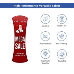 Fabric Display Stand Tower A Package, Double Sided (33.46" x 78.74")