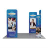 10' Magnetic Modular Fabric Displays - L Shape Four Corner Kit (Single Sided)