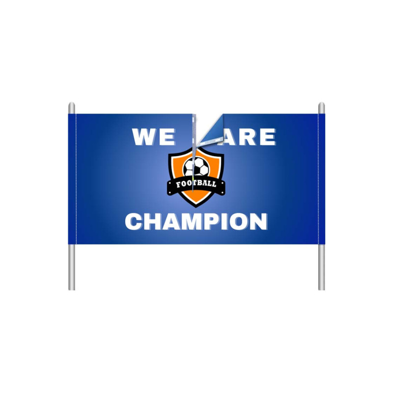 Breakaway Vinyl Banner with Left and Right Pole Pockets – (1' x 1') SQFT
