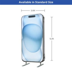 Phone-Shaped Exhibit Stand (Graphic only)